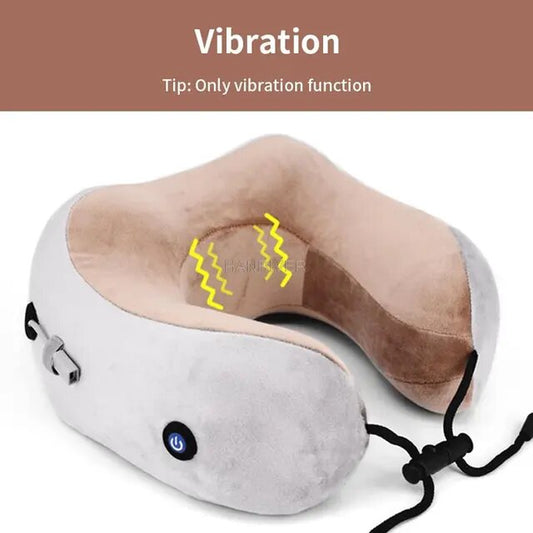 Portable Electric U-Shaped Neck Massager with Shoulder and Cervical Massage Functions