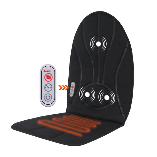 Neck Massage Chair with Heating Function for Car, Home, and Office - Vibration Cushion for Relaxation